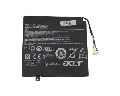 Оригінальна батарея для ноутбука ACER AP14A8M (Swift 10: SW5-011, SW5-012, SW5-012P) 3.8V 22Wh Black (AP14A4M) NBB-89493