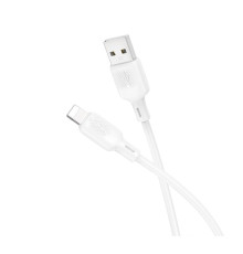 Кабель USB Borofone BX113 Silicone Lightning 2.4A Колір Бiлий 6941991115400 ma35582_3346744