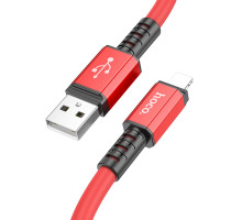 Кабель USB Hoco X85 Lightning Колір Червоний 6931474777454