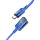 USB Подовжувач Hoco U107 Type-C male to USB female USB3.0 Колір Чорний