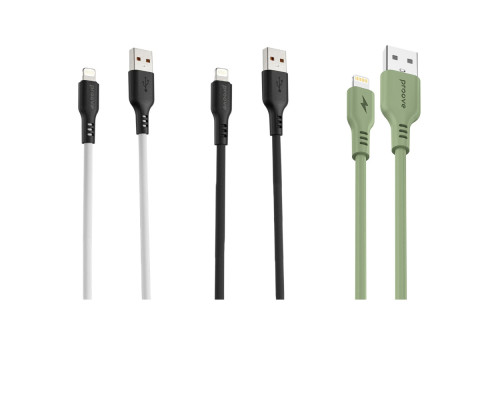 Кабель Proove Rebirth USB to Lightning 2.4A (1m) white 2003000258141 6901113049341