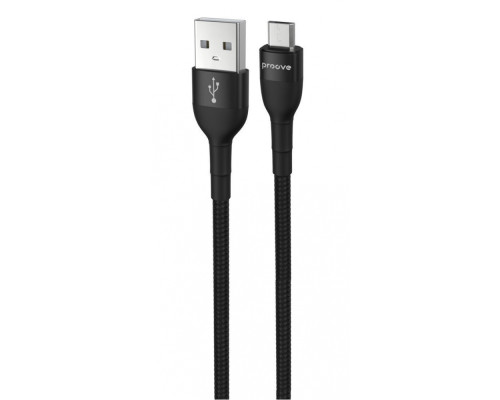 Кабель Proove Weft Micro USB 2.4A (1m) black