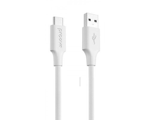 Кабель Proove Striped Silicone USB to Type-C (1m) white 2001001957544 6901112493879