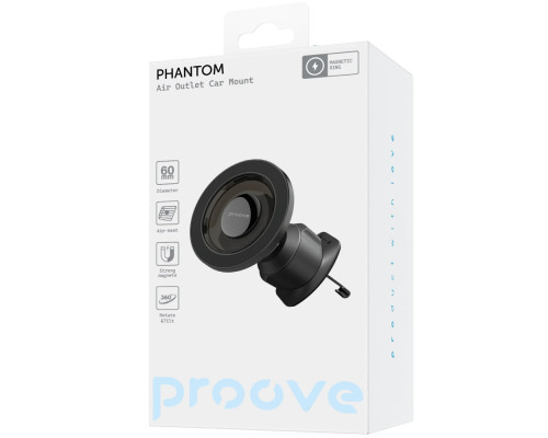 Автомобільний тримач Proove Phantom Air Outlet Car Mount black 2003000270259 6901119679702