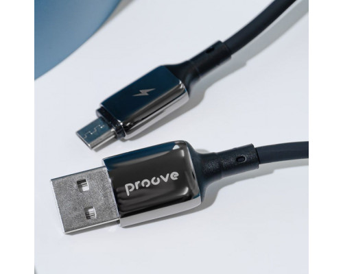 Кабель Proove Flex Metal Micro USB 2.4A (1m) white