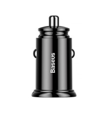 АЗП Baseus Circular Plastic QC 3.0 30W 2USB black