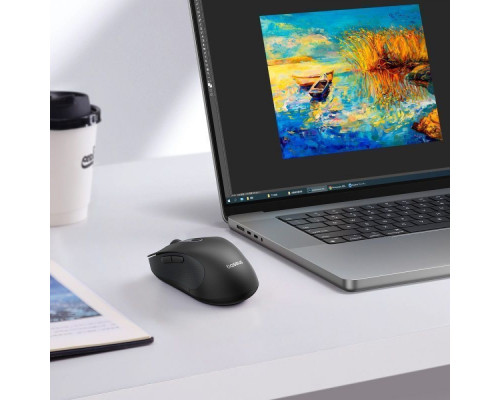 Бездротова Комп'ютерна Миша Baseus F02 Ergonomic Wireless Mouse (without Battery) (2.4GHZ) black 2003000319422 6932172651053