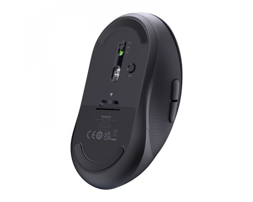 Бездротова Комп'ютерна Миша Baseus F02 Ergonomic Wireless Mouse (without Battery) (2.4GHZ) black 2003000319422 6932172651053