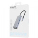 Type-C-Хаб Proove Iron Link 6 in 1 (2*USB3.0 + SD/TF + RJ45 + HDMI) silver