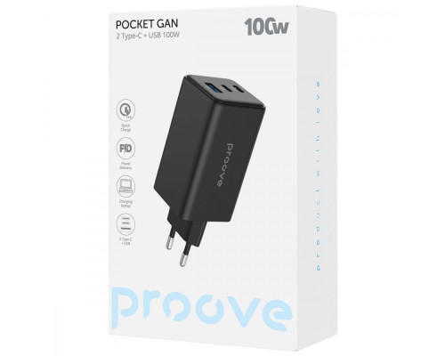 МЗП Proove Pocket GaN Max 100W (2Type-C + USB) white 2003000181128 6901119591981
