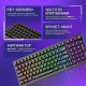 Бездротова клавіатура Proove Gaming Slicker Pro (Ukraine Layout) white/purple 2003000315660 6901114795681