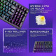 Бездротова клавіатура Proove Gaming Slicker Pro (Ukraine Layout) white/purple 2003000315660 6901114795681