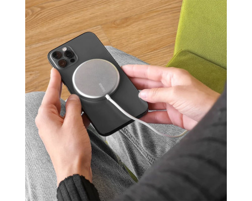 Бездротовий ЗП Baseus Simple Mini Magnetic 15W black