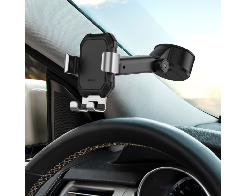 Тримач в машину Baseus Tank Gravity Car Mount With Suction Base black