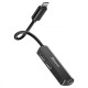 Перехідник AUX Baseus L52 Lightning to 2xLightning + 3.5mm black