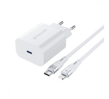 МЗП Proove Rapid 20W (Type-C) + Кабель Type-C to Lightning white 2001001795764 6901118417084