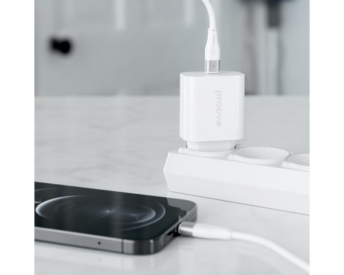 МЗП Proove Rapid 20W (Type-C) + Кабель Type-C to Lightning white 2001001795764 6901118417084