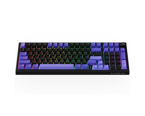 Бездротова клавіатура Proove Gaming Slicker Pro (Ukraine Layout) white/purple 2003000315660 6901114795681