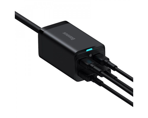 МЗП Baseus GaN3 Pro 100W (2 Type-C + 2 USB) black