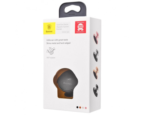 Тримач в машину Baseus Small Ears Series Magnetic Suction Bracket Vertical Type black