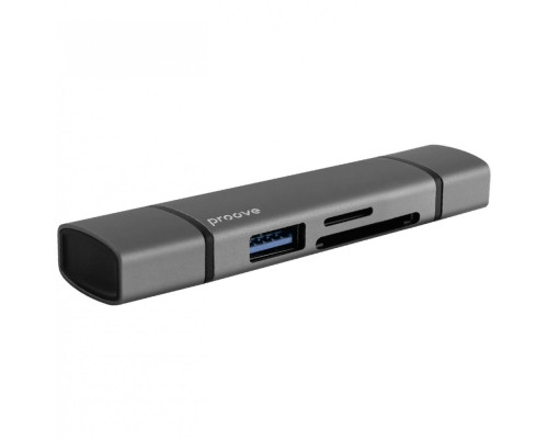 Картридер Proove Arc Link 3 in 1 (USB3.0 + SD Card + Micro SD Card) silver 2003000318173 6901119093607