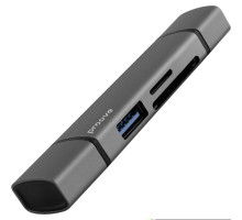 Картридер Proove Arc Link 3 in 1 (USB3.0 + SD Card + Micro SD Card) silver 2003000318173 6901119093607