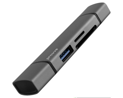 Картридер Proove Arc Link 3 in 1 (USB3.0 + SD Card + Micro SD Card) silver 2003000318173 6901119093607