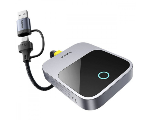 Бездротовий адаптер Baseus SafeJourney Series CarPlay space gray 2003000266924 6932172662851