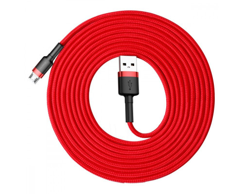 Кабель Baseus Cafule Micro USB Cable 2.0A (3m) red/black