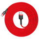 Кабель Baseus Cafule Micro USB Cable 2.0A (3m) red/black