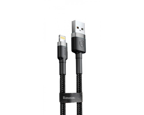 Кабель Baseus Cafule Lightning 2.4A (1m) gray/black