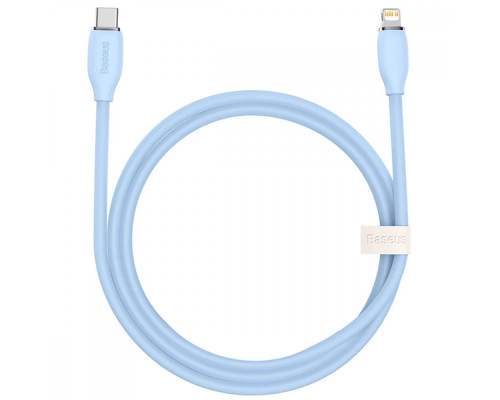 Кабель Baseus Foamed Silicone Fast Charging Type-C to Lightning 20W (1m) blue 2003000288841 6932172693909