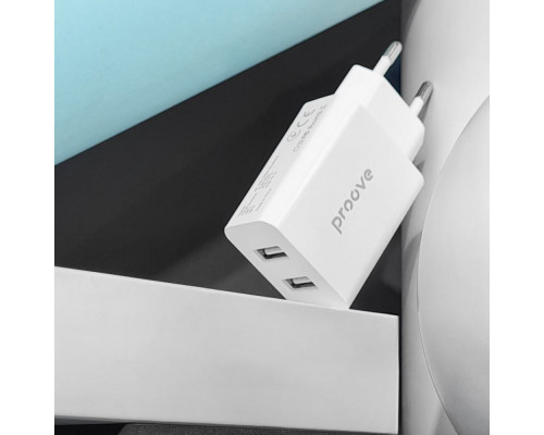 МЗП Proove Rapid 10.5W (2USB) white