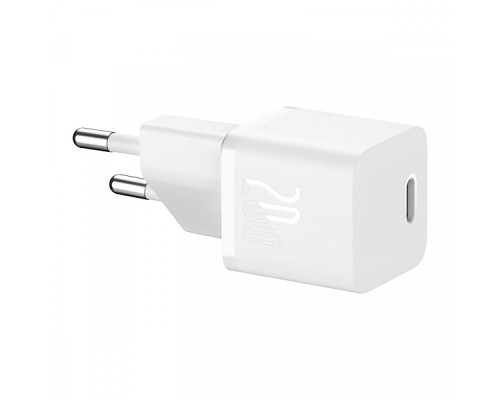 МЗП Baseus GaN5S Fast Charger 20W (1 Type-C) white 2001001831004 6932172648831