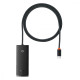 USB-Хаб Baseus Lite Series 4-in-1 (Type-C to USB 3.0*4 ) (1m) black