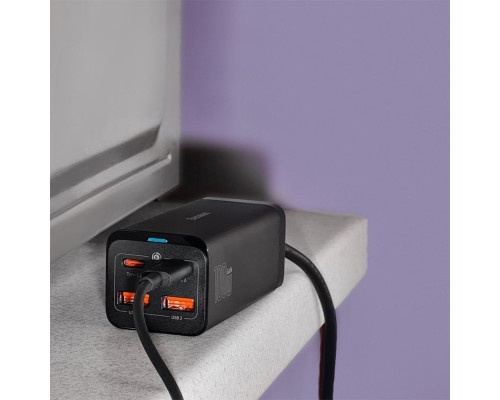 МЗП Baseus GaN3 Pro 100W (2 Type-C + 2 USB) black