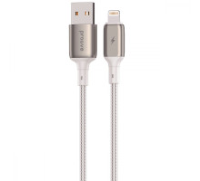 Кабель Proove Dense Metal USB to Lightning 2.4A (2m) white 2003000255485 6901113753309