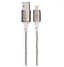Кабель Proove Dense Metal USB to Lightning 2.4A (2m) white 2003000255485 6901113753309