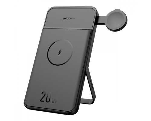 Портативна Батарея/Бездротовий ЗП Proove Power Stand 2 in 1 20W 10000mAh black 2003000150476 6901114317869
