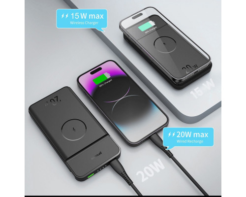 Портативна Батарея/Бездротовий ЗП Proove Power Stand 2 in 1 20W 10000mAh black 2003000150476 6901114317869