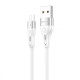 Кабель Proove Soft Silicone Micro USB 2.4A (1m) white