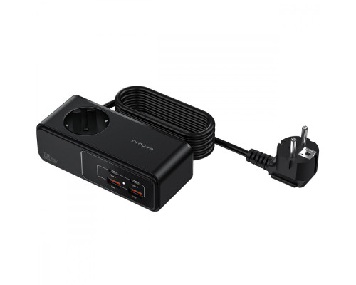 Мережевий фільтр Proove Homester Pro 65W (AC + 2xType-C + 2xUSB) 1.5m black 2003000220520 6901119327849