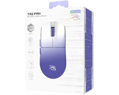 Бездротова ігрова миша Proove Gaming Taipan white/purple 2003000319187 6901118393715