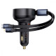 АЗП Baseus Enjoyment Pro Car Charger Type-C + Retractable C & iP Cable 60W black 2003000228915 6932172641641