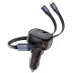 АЗП Baseus Enjoyment Pro Car Charger Type-C + Retractable C & iP Cable 60W black 2003000228915 6932172641641