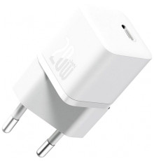 МЗП Baseus GaN5 Mini Fast Charger Type-C 20W (With Clable Type-C to Type-C 100W 1m) white 2003000172096 6932172654511