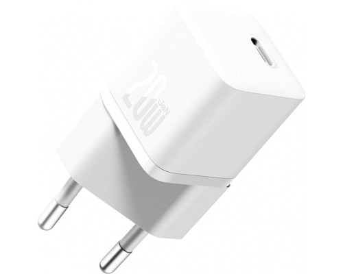 МЗП Baseus GaN5 Mini Fast Charger Type-C 20W (With Clable Type-C to Type-C 100W 1m) white 2003000172096 6932172654511