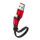 Кабель Baseus Nimble Lightning 2.0A (0.23m) black/red