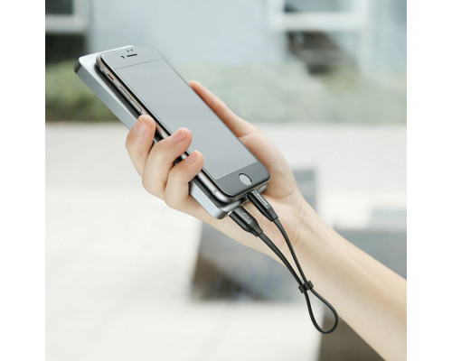 Кабель Baseus Nimble Lightning 2.0A (0.23m) black/red