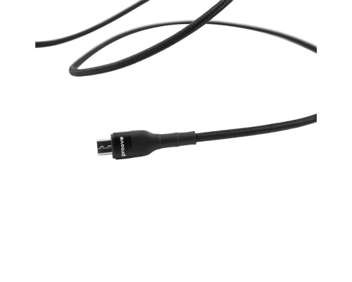 Кабель Proove Weft Micro USB 2.4A (1m) black